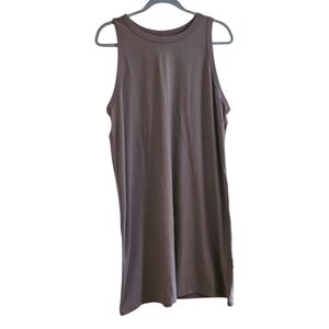 A New Day Sleeveless Stone Color Swing Dress XX-Large